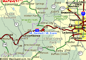 Mount Bierstadt (14,065 ft) and Mount Evans (14,265 ft), Georgetown, Colorado