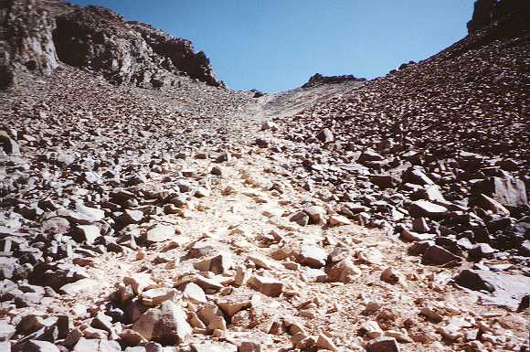 Scree Bed to Lavendar Col