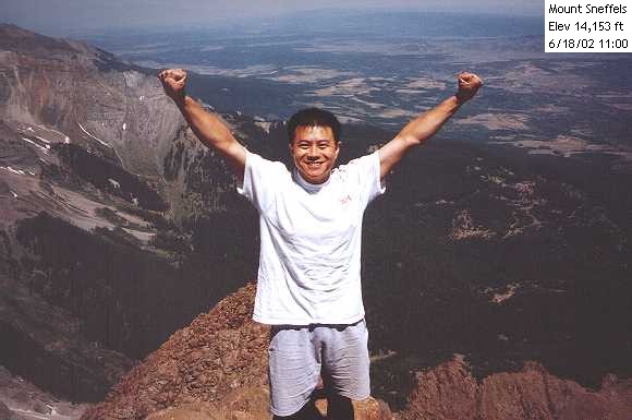 Victory Pose on Sneffels