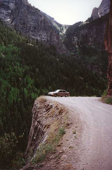 Hairpin Turn on Camp Bird Mine Road