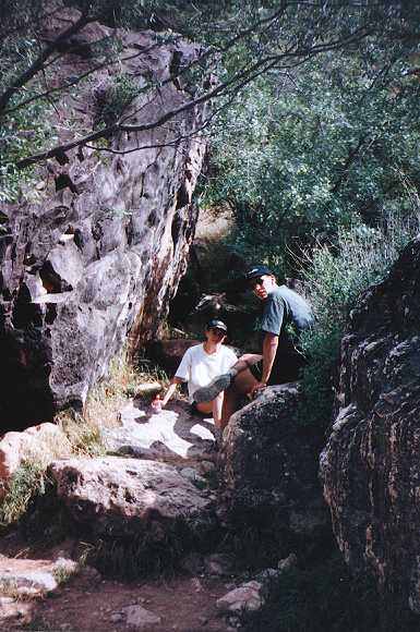 Resting along the trail