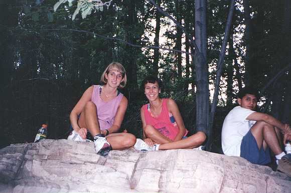Resting along Christopher Creek