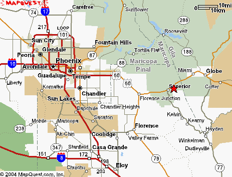 Queen Creek, Superior, Arizona