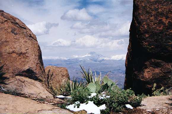 Snow on Four Peaks