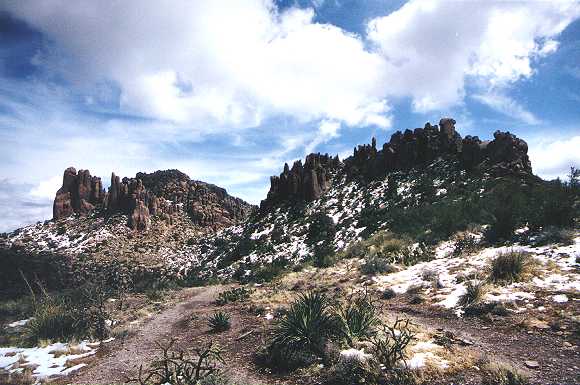 Snow in the Superstitions
