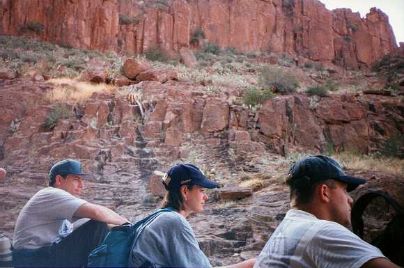 Resting at the Waterfall